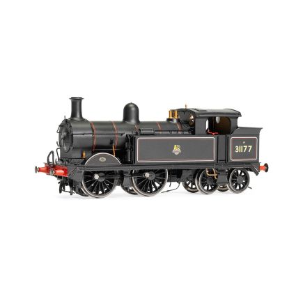 Hornby R3731 OO Gauge SR H Class 0-4-4 Tank 31177 BR Black Early Crest