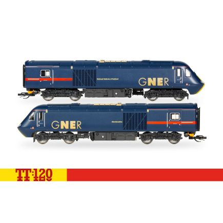 Hornby TT3047 TT Gauge Class 43 HST Power Cars 43120 'National Galleries Of Scotland' And 43115 'Aberdeenshire' GNER