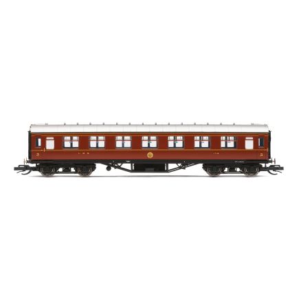 Hornby TT4008 TT Gauge LMS 57ft Period III Corridor Third Coach 1716 LMS Maroon