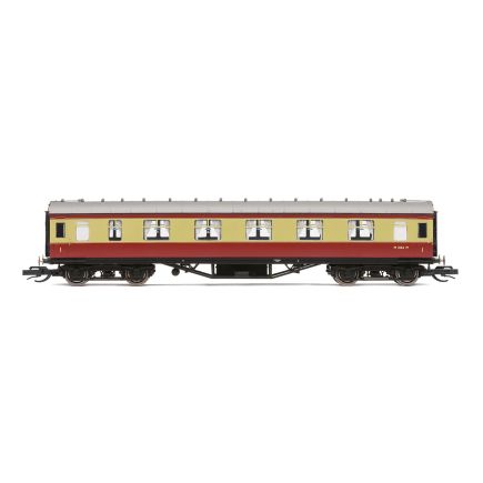 Hornby TT4036 TT Gauge LMS 57ft Period III Corridor First Coach M1063M BR Crimson & Cream