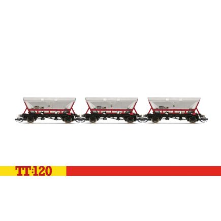 Hornby TT6036 TT Gauge Triple Pack HFA Hoppers With Canopy EWS