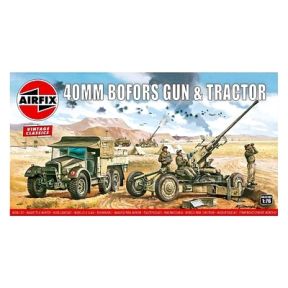 Airfix A02314V Bofors Gun & Tractor Plastic Kit