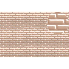 Slaters 0403 4mm Brick Grey Embossed Plasticard