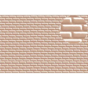 Slaters 0403 4mm Brick Grey Embossed Plasticard