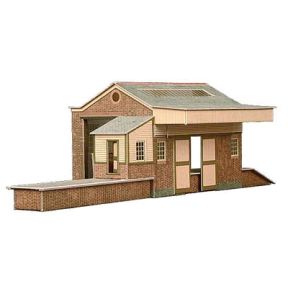 Superquick A7 OO Gauge Goods Depot Building Card Kit