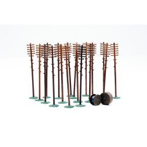 Dapol C024 OO Gauge Telegraph Poles Plastic Kit