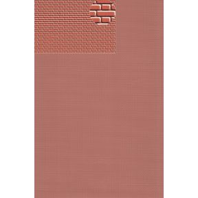 Slaters 0407 4mm Flemish Bond Brick Red Embossed Plasticard