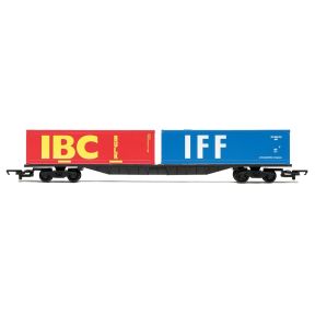 Hornby R6425 OO Gauge BR FFA Container Wagon With Two 30' containers Railroad