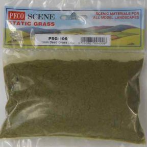 Peco PSG-106 Static Grass 1mm Dead Grass