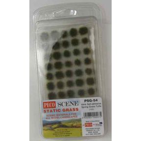 Peco PSG-54 Static Grass 4mm Self Adhesive Spring Grass Tufts