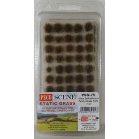 Peco PSG-75 Static Grass 10mm Self Adhesive Patchy Grass Tufts