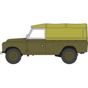 Oxford Diecast 120LAN2011 TT Gauge Land Rover Series 2 LWB Canvas Bronze Green