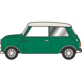 Oxford Diecast 120MN003 TT Gauge Mini Almond Green/Old English White