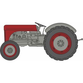 Oxford Diecast 120TEA002 TT Gauge Ferguson TEA Red