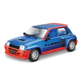 Bburago 18-21088 Renault 5 Turbo 1982 Blue And Red Diecast Model
