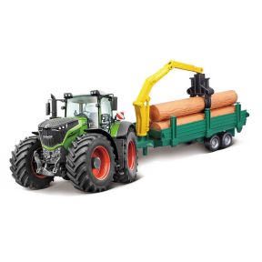 Bburago 18-31651 Fendt 1050 Vario Tractor Log Loader And Trailer
