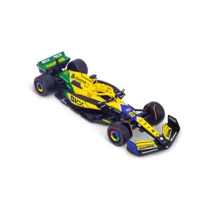 Bburago 18-38214PS McLaren MCL38 No.81 Oscar Piastri Senna Livery 2024 Formula 1 Season