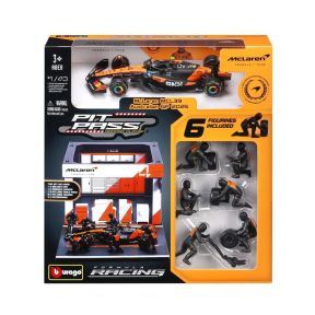 Bburago 18-38457N Pit Pass Diorama Mclaren MCL39 Lando Norris 2025 Season Diecast Model