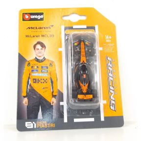 Bburago 18-60163P No.81 Oscar Piastri McLaren MCL39 2025 Season Diecast Model