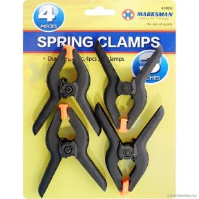 Marksman 61007C Pack Of 4 Spring Clamps