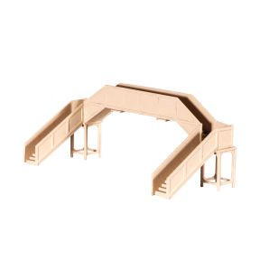 Ratio 222 N Gauge Concrete Footbridge Plastic Kit