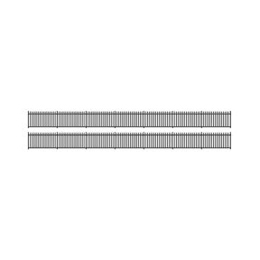 Ratio 245 N Gauge GWR Spear Fencing Black Straights Plastic Kit
