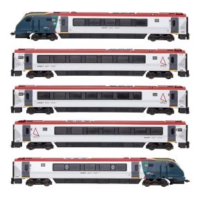 Dapol 2D-023-005 N Gauge Class 221 Voyager 221115 5 Car DMU Avanti West Coast Red Roof