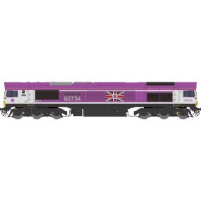 Dapol 2D-066-006 N Gauge Class 66 66734 'Platinum Jubilee' GBRf