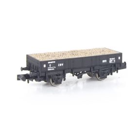 Dapol 2F-060-015 N Gauge Grampus Ballast Wagon BR Black DB985834