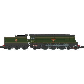 Dapol 2S-034-006 N Gauge SR West Country 34001 'Exeter' BR Green Early Crest