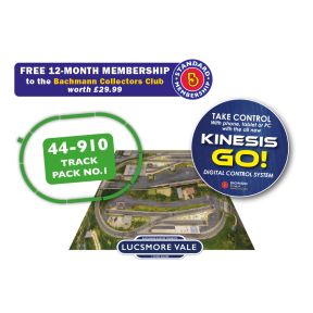 Bachmann 30-505DC OO Gauge Eastern Express DCC Fitted Train Set with Kinesis GO