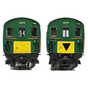 Bachmann 31-393 OO Gauge Class 414 2 HAP 2 Car EMU 6079 BR Green Small Yellow Panels