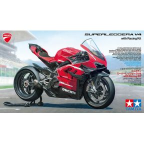 Tamiya 14143 Ducati Superleggera V4 Motorbike With Racing Kit Plastic Kit