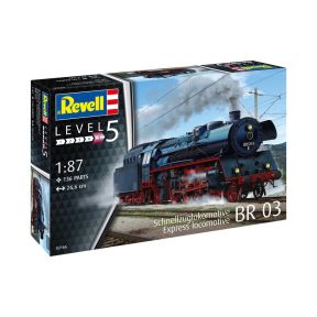 Revell 02166 German BR03 Locomotive with Tender Plastic Kit