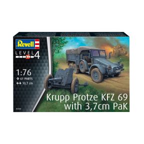 Revell 03344 German Krupp Protze KFZ 69 w/3.7cm Pak Plastic Kit