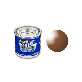 Revell 32180 No.80 Gloss Mud Brown Enamel Paint 14ml Tin