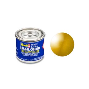 Revell 32192 No.92 Metallic Brass Enamel Paint 14ml Tin