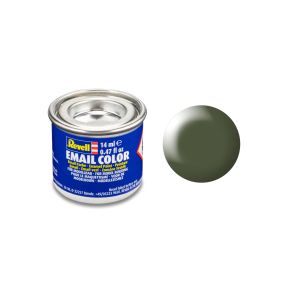 Revell 32361 No.361 Matt Silk Olive Green Enamel Paint 14ml Tin