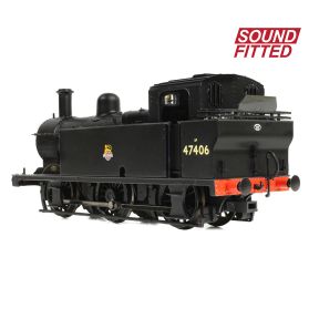 Bachmann 32-231BSF OO Gauge LMS Fowler 3F 0-6-0 Jinty 47406 BR Black Early Emblem DCC Sound Fitted