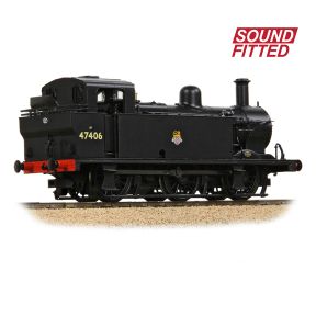 Bachmann 32-231BSF OO Gauge LMS Fowler 3F 0-6-0 Jinty 47406 BR Black Early Emblem DCC Sound Fitted