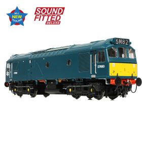 Bachmann 32-333SFX OO Gauge Class 25/3 D7660 BR Blue Small Yellow Panels DCC Sound Fitted Deluxe