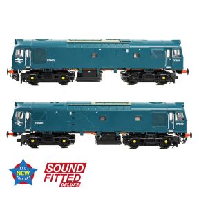 Bachmann 32-333SFX OO Gauge Class 25/3 D7660 BR Blue Small Yellow Panels DCC Sound Fitted Deluxe