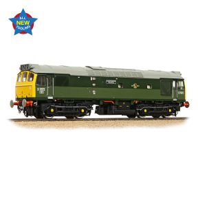 Bachmann 32-334 OO Gauge Class 25/3 D7672 'Tamworth Castle' BR Two Tone Green Full Yellow Ends