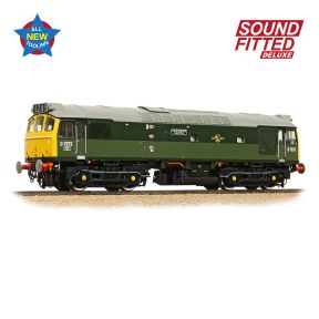 Bachmann 32-334SFX OO Gauge Class 25/3 D7672 'Tamworth Castle' BR Two Tone Green Full Yellow Ends DCC Sound Fitted Deluxe