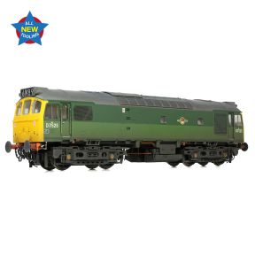 Bachmann 32-342 OO Gauge Class 25/2 D7525 BR Two Tone Green Full Yellow Ends Weathered