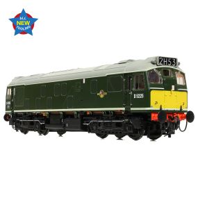 Bachmann 32-343 OO Gauge Class 25/1 D5225 BR Green Small Yellow Panels