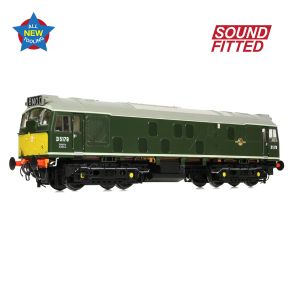 Bachmann 32-343ASF OO Gauge Class 25/1 D5179 BR Green Small Yellow Panels DCC Sound Fitted