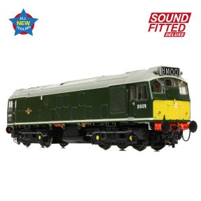 Bachmann 32-343ASFX OO Gauge Class 25/1 D5179 BR Green Small Yellow Panels DCC Sound Fitted Deluxe