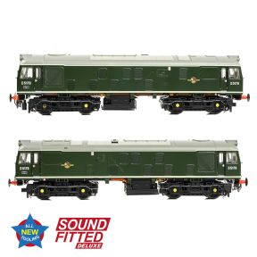 Bachmann 32-343ASFX OO Gauge Class 25/1 D5179 BR Green Small Yellow Panels DCC Sound Fitted Deluxe