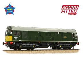 Bachmann 32-343ASFX OO Gauge Class 25/1 D5179 BR Green Small Yellow Panels DCC Sound Fitted Deluxe